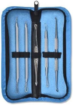 Blackhead &amp; Blemish Extractor Kit- 5 Pc Comedone Extractor For Easy Removal Of Blackhead, Pimples, Blemish, Comedones and Acne Removal