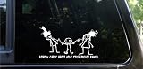 NOBODY CARES ABOUT YOUR STICK FIGURE FAMILY / FUNNY DECAL / STICKER