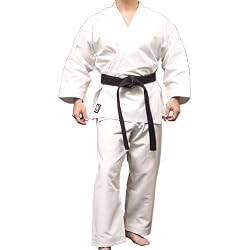 Piranha Gear Karate Uniform (Extra Heavyweight), Full sleeves, White