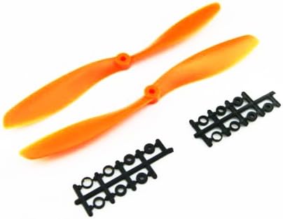 Waltzmart 12x4.5 1245 1245R CW CCW Propeller Counter Rotating Prop Multi Quad Copter Orange