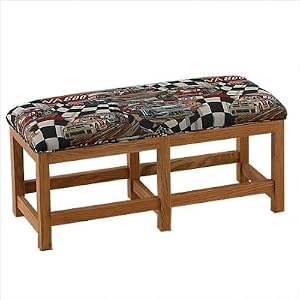 15 Cherry Square Bench with Cushion Finish: Bordeaux Cherry, Seat Type: Vinyl - Naugahyde... by 
