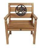 National Geographic by New Creative - Mahogony Chair with Cast Metal Songbird Inset