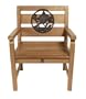 National Geographic by New Creative - Mahogony Chair with Cast Metal Songbird Inset