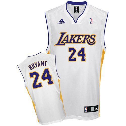 Kobe Bryant Youth Jersey: adidas White Replica #24 Los Angeles Lakers Jersey