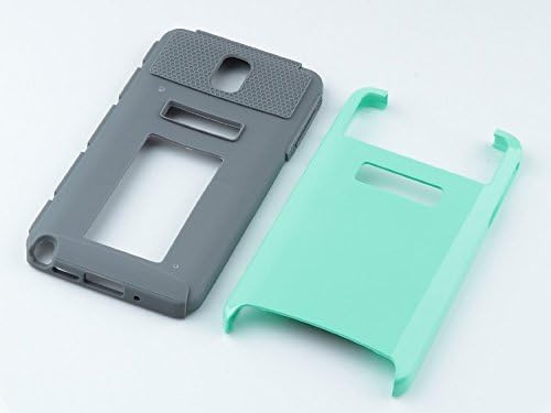 Samsung Note 3 Case, iLuvCell Hybrid Case for Galaxy Note 3 for Heavy Duty Protection (Teal/Grey color)