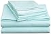 Clara Clark ® Supreme 1500 Collection 5pc Bed Sheet Set - Split King Size, Light Blue Aqua