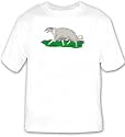 T-shirt with russian, hound, dog, wolfhound, borzoi, canine