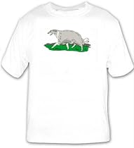 T-shirt with russian, hound, dog, wolfhound, borzoi, canine