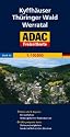 ADAC FreizeitKarte, Bl.15, Kyffh&auml;user, Th&uuml;ringer Wald, Werratal: ReiseInfo & Register: Freizeitf&uuml;hrer, Ortsregister mit Postleitzahlen. GPS-geeignete ... landschaftlich sch&ouml;ne Strecken