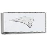 New England Patriots NFL Money Clip With Sterling Silver Pendant