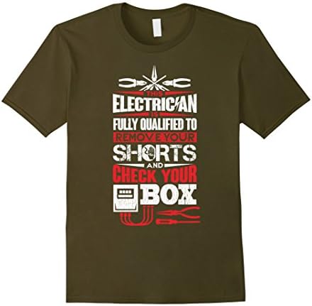 Men's Electrician Fully Qualified to Remove your shorts and check Large Olive