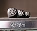 Brand New 8mm, 6mm and 4mm Snowflake Metal Punch Design 3 Stamp Set - Supply Guy - CH-256257258