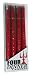 Kitchen & Housewares : Quality Festive Rich Red Dinner Candle - Set of Four