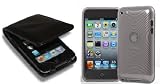 Picture of BPM Twin Pack - Luxury Leather Flip Case and Protective Armour Silicone Gel Case & screen Protector for Apple iPod Touch 4th Generation 4 4g 8gb 32gb 64gb