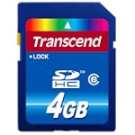 Transcend 4 GB Class 6 SDHC Flash Memory Card TS4GSDHC6E