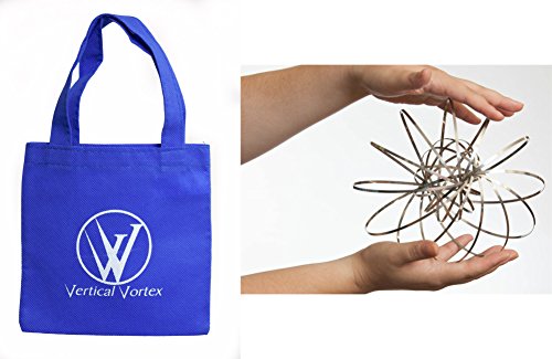 Vertical Vortex Spring with BLUE Carry Bag Traveling Interactive Kinetic Toy