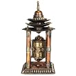 Stupa Design Brass/Copper Finish Prayer Wheel