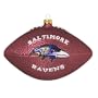 Scottish Christmas Baltimore Ravens Glass Football Ornament