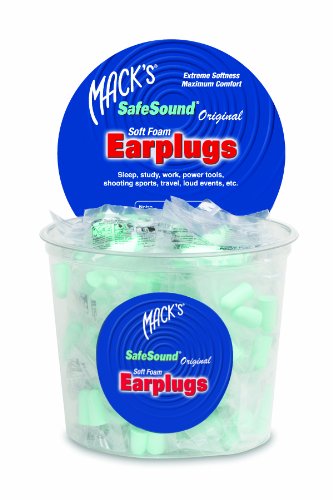 41doqh8mklL Macks Safesound Original Soft Foam Earplugs, 100 Count