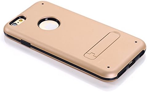 iPhone 6, iPhone 6 Case with Kickstand,iPhone 6 4.7 Case, MagicSky Armor Shell Double Layer Perfect Slim Fit Cover Protective Case for Apple iPhone 6 6g 4.7 inch, 1 Pack(Champagne Gold)