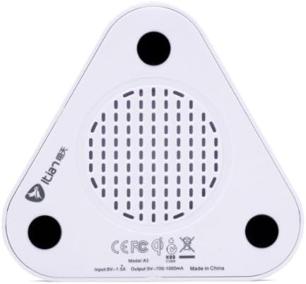 Deeteck Wireless Qi Standard Power Charger Pad+receiver for Samsung Galaxy S5 (White)