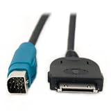 Cable de connexion haut d�bit ipod iphone pour autoradio Alpine 2009 �quivalent KCE-433IV