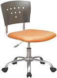Translucent Back Student Chair w Aluminum Finish Frame By Office Star