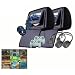 Pyle Super Quality DVD & Game System Package for Car/Truck/SUV -- Pair of Headrests with Built-In 7