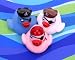 Set of 3, Flashing Light-Up Pirate Rubber Duckys