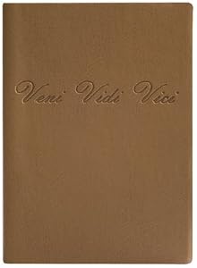 Embossed Veni Vidi Vici Journal - Lined, 5x7"