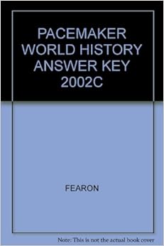 Amazon.com: PACEMAKER WORLD HISTORY ANSWER KEY 2002C (9780130238337 ...