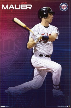 Joe Mauer Minnesota Twins 22X34 Mlb 4903 Poster Print, 22x34