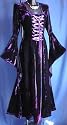 SAMTKLEID KLEID GOTHIC MITTELALTER SAMT GEWAND Gr. M 6070 Lila