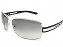 New PRADA SPR 54I SPR54I Silver 1BC-3M1 Sunglasses 64-12-125