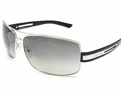 New PRADA SPR 54I SPR54I Silver 1BC-3M1 Sunglasses 64-12-125