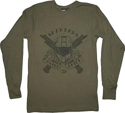 Halo 3 Spartans Master Chief Long-Sleeve Green Shirt