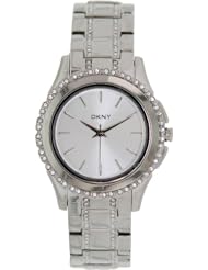DKNY Brooklyn Stainless steel with Crystals Womens watch #NY8698