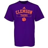 adidas Clemson Tigers Purple 2008 Practice T-shirt