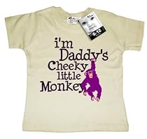 Dirty Fingers - I'm Daddy's cheeky little Monkey - Baby & Toddler T-shirt