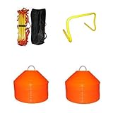Coach's Kit - (8) 12 Inch Hurdles, 2 Agility Ladders, 100 Cones, 2 Holders