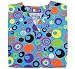 Colorful Circles Afloat V-neck Scrub Top (XS-3X) by Madison Medical