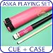 Aska Pool Cue L7000 Pink with Pink Hard Case