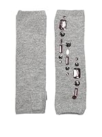 Alice Hannah Calentadores de Brazos Geometric Gem (Gris)