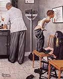 Norman Rockwell (Before the Shot) Art Poster Print - 19 X 22