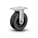 Albion 16 Series 6" Diameter Phenolic Wheel Medium Heavy Duty Zinc Plate Rigid Caster, Roller Bearing, 4-1/2" Length X 4" Width Plate, 1200 lbs Capacity (Pack of 4)