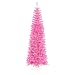 9' Pre-Lit Hot Pink Artificial Pencil Tinsel Christmas Tree - Pink Lights