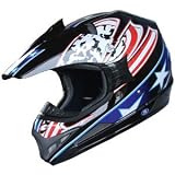 ATV Motocross Adult DOT Helmet 131 Blue Size XL