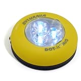 Tools & Hardware : Sylvania DOT-it H2O Battery Powered Waterproof LED Light, Yellow