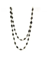 18kt Solid Gold Diamond Beaded Necklace Fashion Party Jewelry