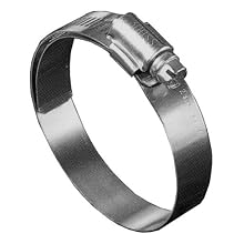 Precision Brand B-HL Series Shielded/Lined Worm Gear Hose Clamp